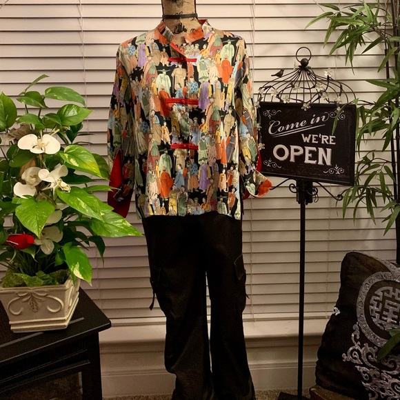 Josie Natori Dynasty Pajama Top. - Picture 9 of 17